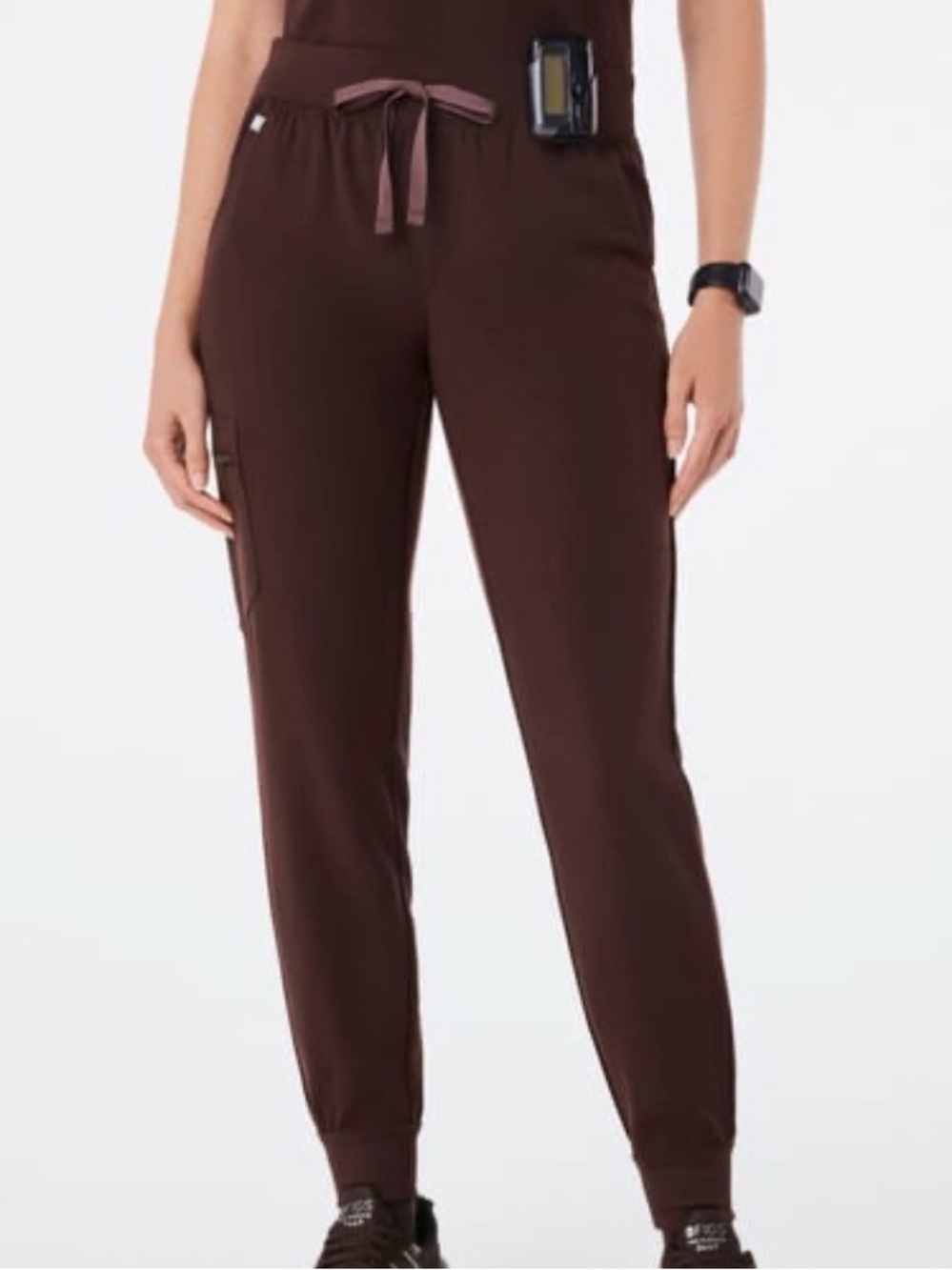 FIGS High Waisted Zamora Joggers Scrub Pants “Espresso”